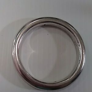 Silver bangle bracelet